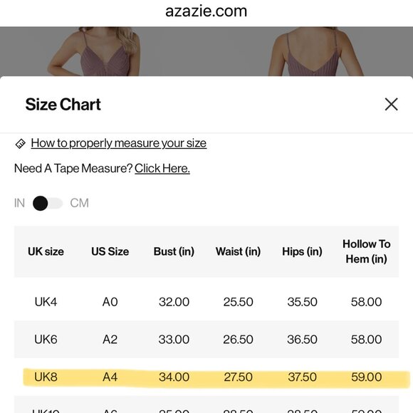 AZAZIE Dress Lavender | PROM | WEDDING | GALA Size - Picture 6 of 13